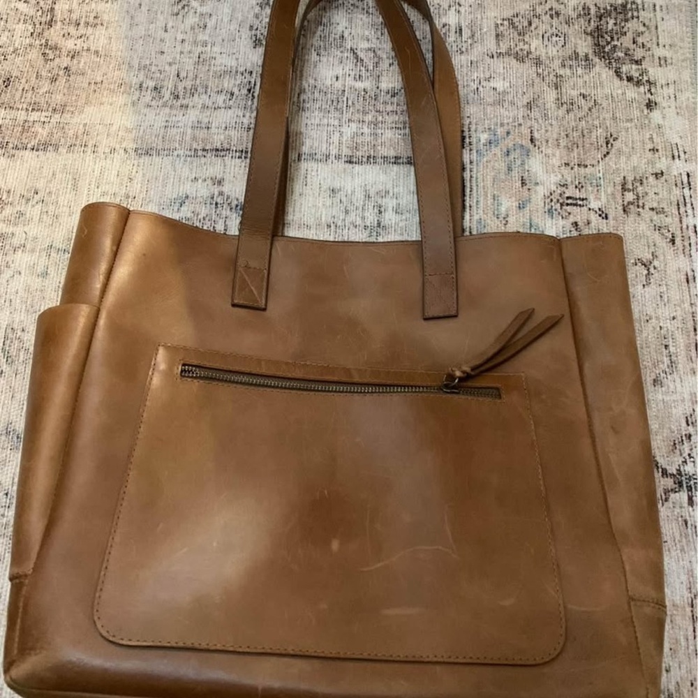 ABLE Phoebe Soft Tote in Whiskey Color